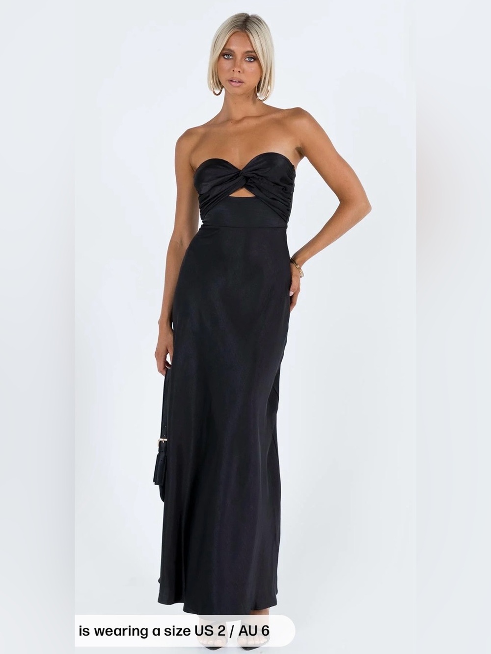 Princess Polly Ahna Maxi Dress – Black | NWOT | Size 10 - Picture 2 of 13